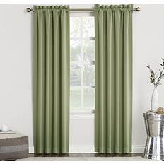 Curtains & Accessories Sun Zero Easton Energy Saving Blackout Rod Pocket Curtain Panel 40 x 63 Sage Green 101.6x160.02cm