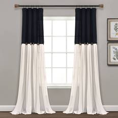Curtains & Accessories Lush Decor 84"x40" Farmhouse Linen Light