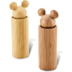 Spice Mills Disney Disney Monochrome & Grinders, Bamboo Bamboo Salt Mill, Pepper Mill