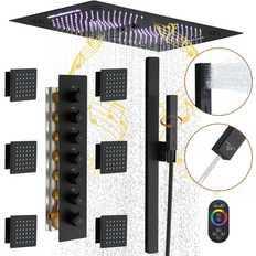Shower Sets Casainc Rodeo Music Complete Shower Black