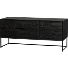 Woood Silas Blacknight Black TV Bench 120x55cm