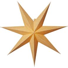Julestjerner på tilbud Star Trading Cotton Gold Julestjerne 60cm