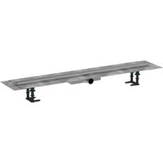 Plumbing Hansgrohe RainDrain Compact Komplettset Duschrinne 1000, für flache Installation, Edelstahl gebürtstet, 56170800