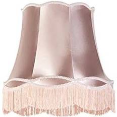 Dimmable Shades QAZQA Silk Granny Pink Shade ∅ 45cm