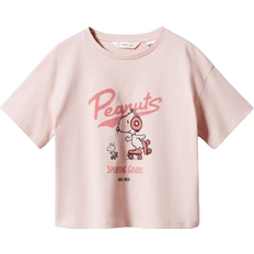 Mango Girl's Snoopy Printed T-shirt - Light Pink