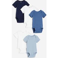 Organic Cotton Bodysuits H&M Baby Blå 5-pack body bomull 86 12-18M