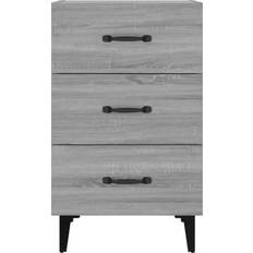 vidaXL 817325 Grey Sonoma Bedside Table 40x40cm