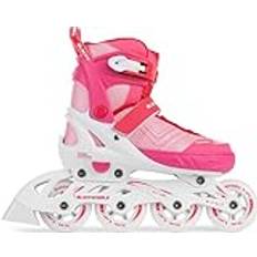 Blackwheels atmungsaktive Inline Skates Playful, Inliner für Jugendliche und Erwachsene, Roller Skates für Männer und Frauen, Große von Rädern cm, Einlegesohle 39-42 25,2-27,3 cm Rosa