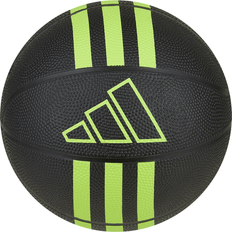 adidas 3-Stripes Rubber Mini Basketball Size: UK 3, Colour: Black