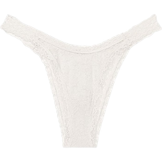 Victoria's Secret The Lacie Lace Brazilian Panty - Coconut White