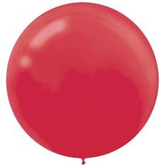 Birthdays Latex Balloons Amscan Latex Balloons Apple Red 4-pack