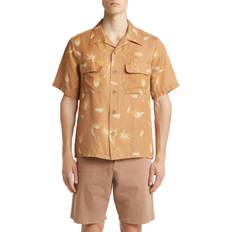 NN07 Man Shirts NN07 Men's Daniel Floral Vacation Shirt Tan