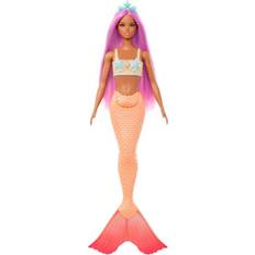 Barbie Spielzeuge reduziert Barbie Mermaid Dolls with Colorful Hair Tails & Headband Accessories HRR05