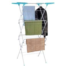 Stainless Steel Drying Racks Aamen 16M 3 Tier Clothes Airer Dryer Rack Dual locking for safe operation
