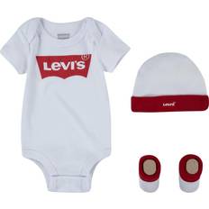 Polyester Sonstige Sets Levi's Baby Batwing Onesie Set 3pcs - White (864410012)