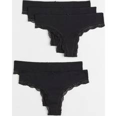 Bomull - Dame Truser H&M Dame Sort 5-pack truse brazilian