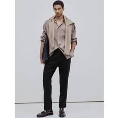 H&M Byxa I Linmix Regular Fit - Svart