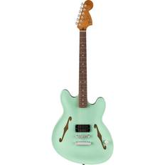 Fender Tom DeLonge Starcaster, Rosewood Fingerboard, Chrome Hardware, Satin Surf Green Electric Guitar