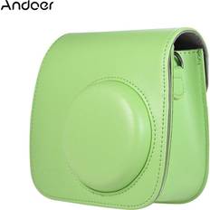 Andoer Kameraskyddsfodral Skräddarsydd PU Instant Camera Case-väska med rem för Fujifilm Instax Mini 9/8/8 /8s