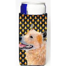 Serving CoolCookware Australian Cattle Dog Candy Corn Halloween Portrait Michelob Ultra Sleeves 12 oz Bottle Cooler