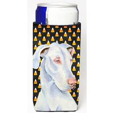 Serving CoolCookware Candy Corn Halloween Portrait Michelob Ultra Sleeves For Slim Cans - 12 oz Bottle Cooler