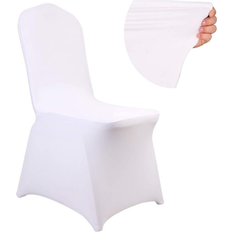 Polyester Loose Chair Covers Winwin 10 Pcs Wedding Loose Chair Cover White