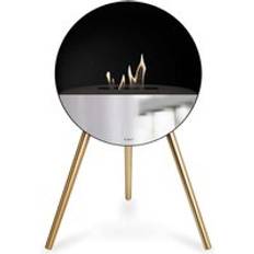 Ethanol Fireplaces Le Feu Eye Bioethanol Fireplace Black in Black/Silver