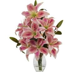 Nearly Natural Rubrum Lily Arrangement Artificial Plant