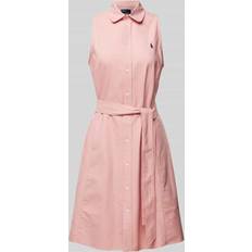 Polo Ralph Lauren Damen Kleider Polo Ralph Lauren Hemdkleid 211943505002 Rosa Regular Fit