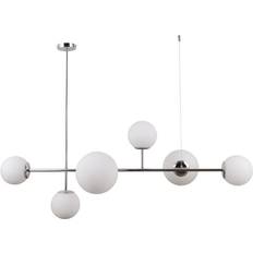 Cromo Lampade a Sospensione Italux Modern Chrome/White Lampada a Sospensione 115cm