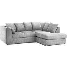 Furnishings For Less UK Silver, Right Hand Corner Sofa