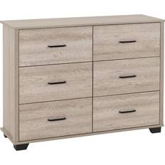 Transparent Chest of Drawers SECONIQUE 6 Oliver Chest of Drawer