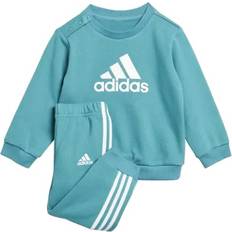 Baby cloth adidas Baby's Sportswear Badge of Sport Terry Cloth Tracksuit​​​​​​​ - Green