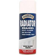 White gloss paint Hammerite Radiator Metal Paint White 0.4L