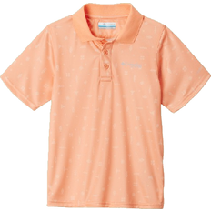 Protection UV Polos Columbia Kid's PFG Super Slack Tide Polo - Bright Nectar Fishtiki Toss