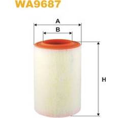 Alfa Romeo Filters Wix WA9687 Car Air Filter Round