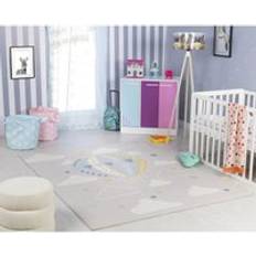 Polyester Rugs Kid's Room Surya Round Kids Modern Bedroom Area Rug 120 cm x 170 cm