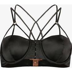 Coco de Mer Womens Black Slyph Half-cup Stretch-silk bra