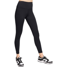 Nike one tights NIKE Women's One High-Waisted 7/8 Leggings with Pockets - Black