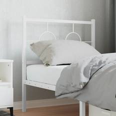 Sängar & Madrasser vidaXL Huvudgavel Metall Vit 75 cm Sänggavel