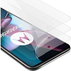 Screen Protectors Cadorabo 3x Tempered Glass for Motorola EDGE 30 PRO EDGE Protection Film Display Saver Protective Film