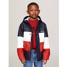 Tommy Hilfiger Jackets Children's Clothing Tommy Hilfiger Colour-Blocked Hooded Windbreaker RED WHITE BLUE 1-1.5yrs