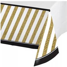 Creative Converting Black Bordsduk Guld, Svart