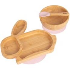 Pink Baby Dinnerware Tiny Dining Rolo The Rabbit Bamboo Suction Dinner Set