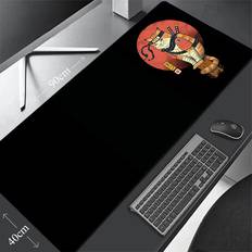 Mouse Pads Dechoicelife a-neko ramen 19 300x800x2mm Samurai Cat Large Mouse Pad 100x50cm