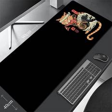 Mouse Pads Dechoicelife samurai 2 400x900x4mm Samurai Cat Large Mouse Pad