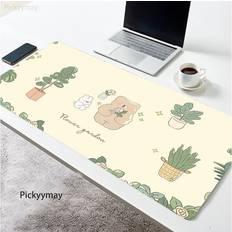 Mouse Pads Dechoicelife a-WA00303 1 900x400x2mm Pink Flower Mouse Pad Kawaii Rabbit