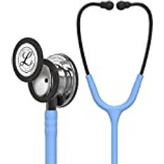 3M Littmann Crutches & Medical Aids 3M Littmann Classic III Stethoskop zur Überwachung, 5959, hochglanzpoliertes Bruststück, hellblauer Schlauch, Schlauchanschluss und Ohrbügel in Rauchfarben, 69