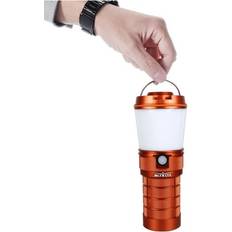 Geni-Store with batteries, Orange Camping Light Multiple Operation Procedure Super Bright Torch Variable Color
