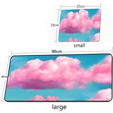 Mouse Pads Dechoicelife 10 300x700X2mm XGZ Pink Cloud Girl Heart Kawaii Mouse Pad